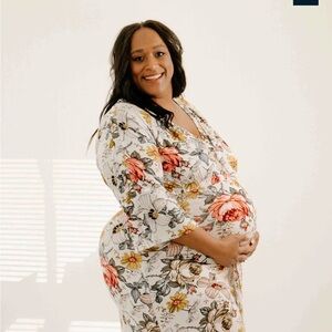 Lila Labor Gown - Amelia style vintage floral